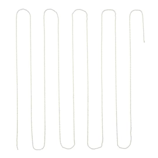 Silver Cable Necklace by Bead Landing